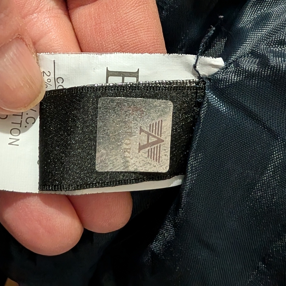 Faux Leather navy blue Jacket - Picture 6 of 9
